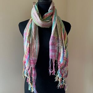*DASMINA* Multicolor Frilly Fashion Acrylic Scarf